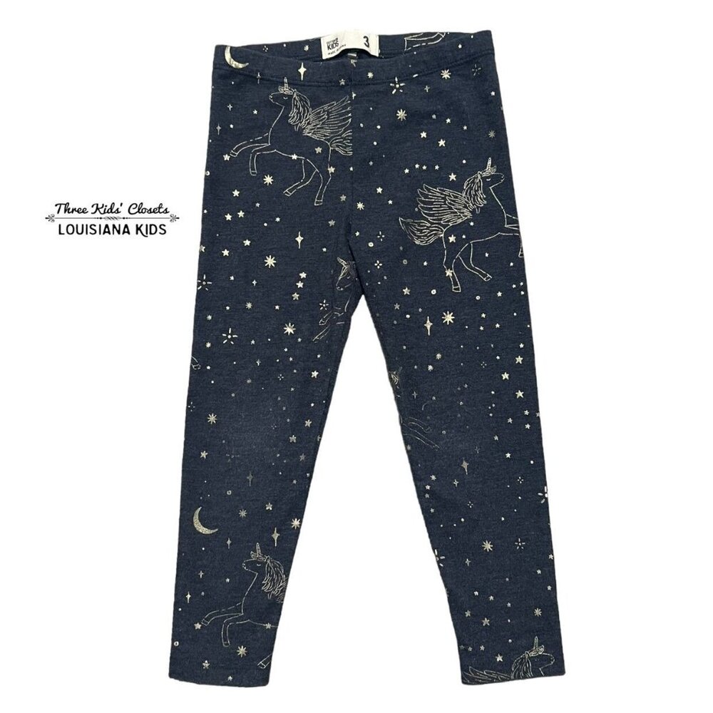 Cotton On Kids 3Y Unicorn Pegasus Star Leggings